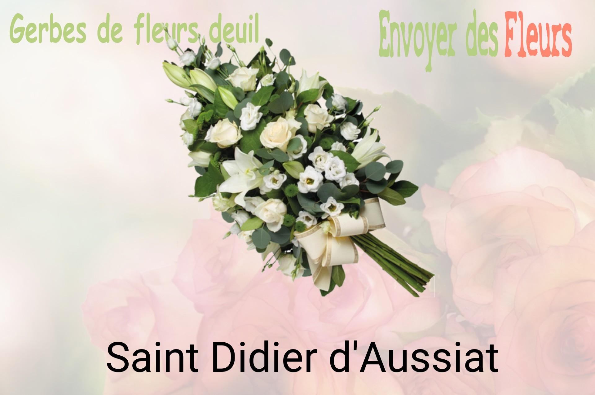 Gerbe de fleurs de deuil livrée à Saint-Didier-d'Aussiat